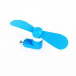 Wholesale Micro USB Android V8V9 Portable Cell Phone Mini Electric Cooling Fan (Blue)